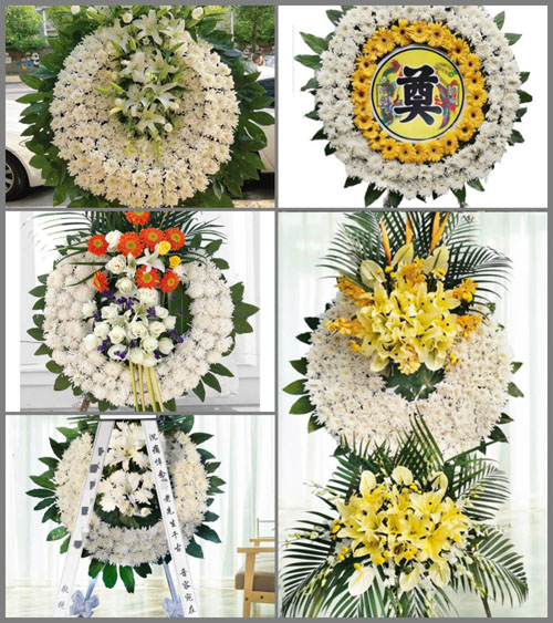 浙江省金华磐安县安文镇联进村花圈速递